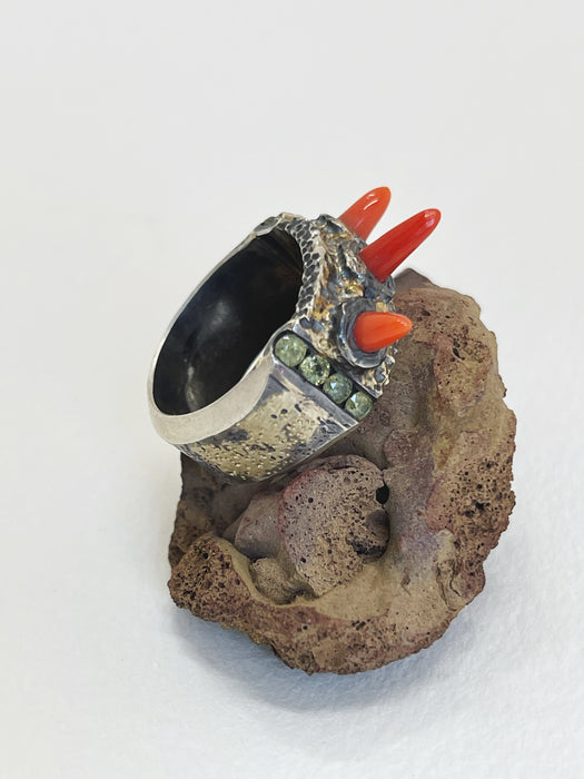 Coral Spike Ring