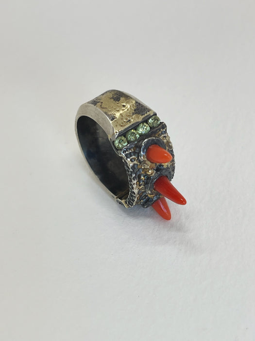 Coral Spike Ring